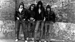 UNITED STATES - JANUARY 01: Photo of RAMONES; The Ramones are pictured for their first album cover (Photo by Roberta Bayley/Redferns)